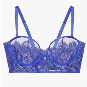 Hyper Real Lace and Vinyl Bustier